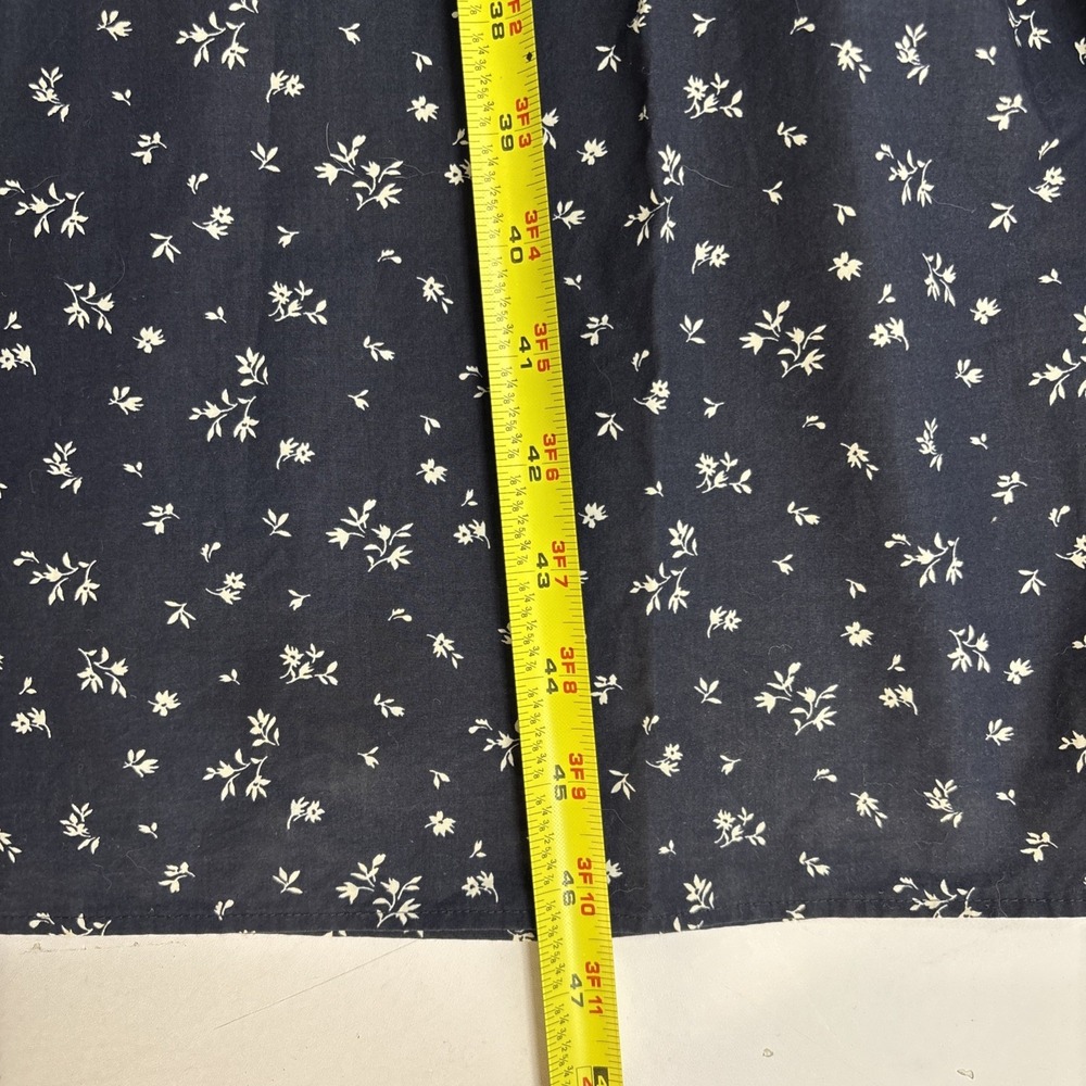 Uniqlo WomensSleeveless Floral Summer Dress Long Size XS Navy Blue White Flower - Picture 10 of 10
